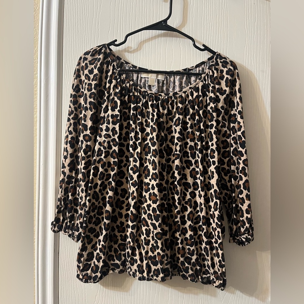 🛍️MICHAEL Michael Kors XXL Animal Print Blouse